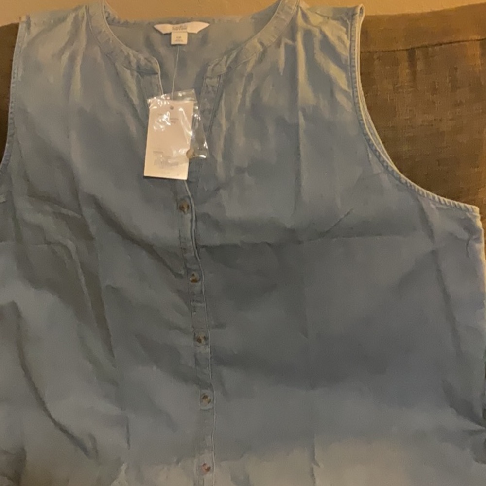 Croft & Barrow Blue Tank Top